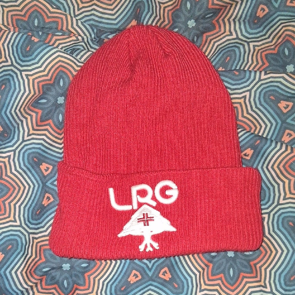 LRG Bold Red Knit Hat